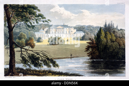 Kenwood House in Hampstead, London, 1810. Künstler: Anon Stockfoto