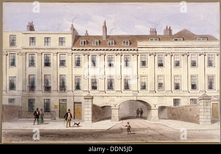 Lincoln es Inn Fields, Holborn, London, c1835. Künstler: Thomas Hosmer Shepherd Stockfoto