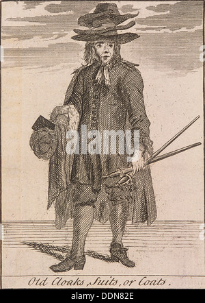 "Alte Mäntel, Anzüge oder Mäntel", schreit der London, (c1688?). Künstler: Anon Stockfoto