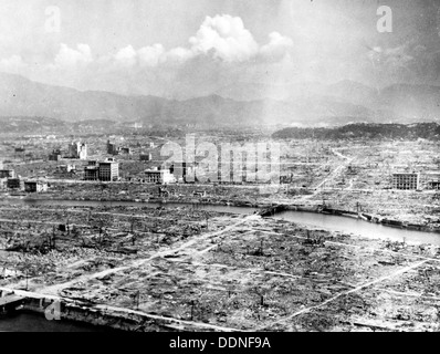 Hiroshima Atomic Bomb Nachmahd, Zerstörung von Hiroshima, Japan Stockfoto