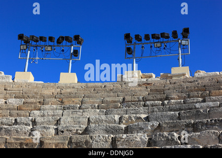 Zypern, Kourion, assyrischen Ku-ri-i, antike griechische, lateinische, Curium, historischen, antiken Ausgrabungsstätte, Ruinen, Römisches theater Stockfoto