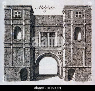 Aldgate, London, c1800(?). Künstler: Anon Stockfoto