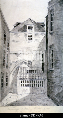 Kirche St. Alfege, London Wall, London, 1805. Künstler: Anon Stockfoto