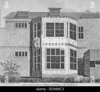 Reste von Prince Rupert Haus, Beech Street, City of London, 1810. Künstler: Thomas Prattent Stockfoto