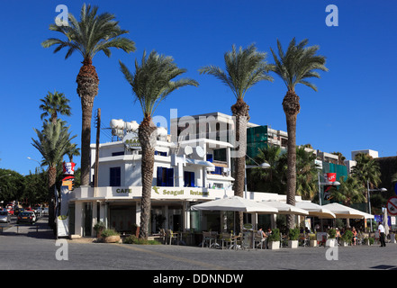 Zypern, Paphos Stadt, Gazibaf, Innenstadt, Fußgängerzone Stockfoto