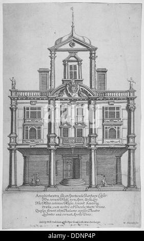 Herzogss Theater, Gärten in Dorset, City of London, 1673.                                   Künstler: William Sherwin Stockfoto