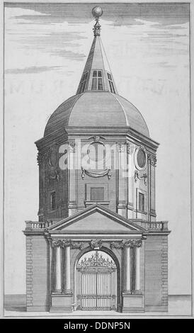 Gateway an das Royal College of Physicians, City of London, 1721. Künstler: Anon Stockfoto