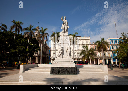 Jose Marti Denkmal auf den zentralen Platz Parque Central in Havanna, Kuba, Karibik Stockfoto