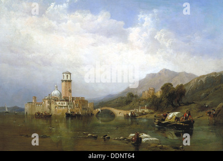 "In den Golf von Venedig", 1848.                                           Künstler: Clarkson Stanfield Stockfoto