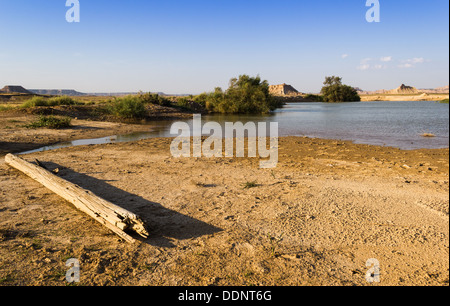 Badlands in Bardenas Reales Park - Spanien Stockfoto