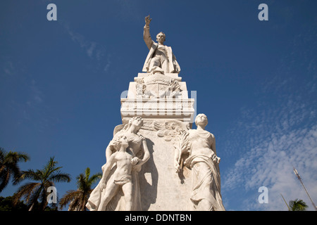 Jose Marti Denkmal auf den zentralen Platz Parque Central in Havanna, Kuba, Karibik Stockfoto