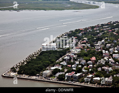 Battery Park, Charleston, SC - Juli 2011 Stockfoto