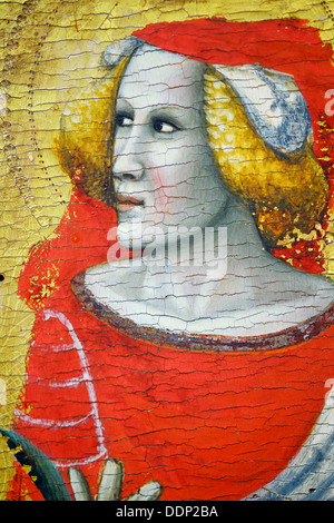 Italien, Emilia-Romagna, Bologna, Pinacoteca Nazionale Art Gallery, Polittico aus Pseudo Jacopino di Francesco (Detail), 1340 Stockfoto