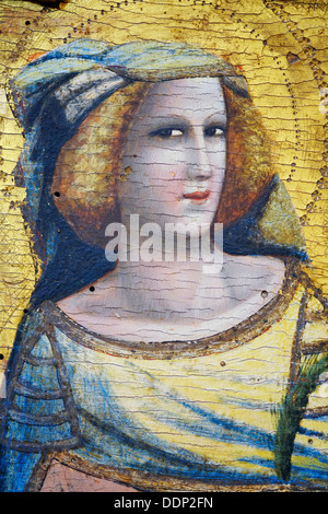 Italien, Emilia-Romagna, Bologna, Pinacoteca Nazionale Art Gallery, Polittico aus Pseudo Jacopino di Francesco (Detail), 1340 Stockfoto