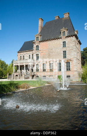 Schloss Montgommery bei Ducey Normandie Frankreich A French historische Gebäude Stockfoto