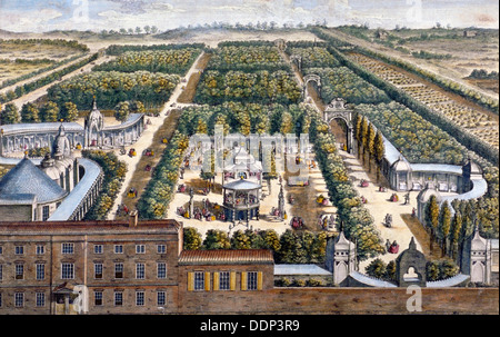 Vauxhall Gardens, Lambeth, London, 1751.          Künstler: Johann Sebastian Müller Stockfoto