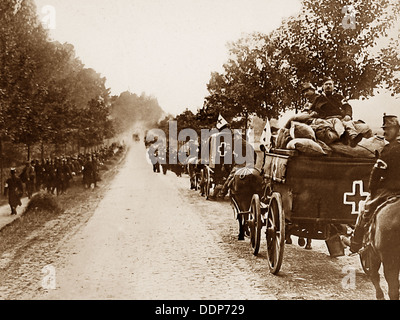 Belgisches Rotes Kreuz Division während WW1 Stockfoto