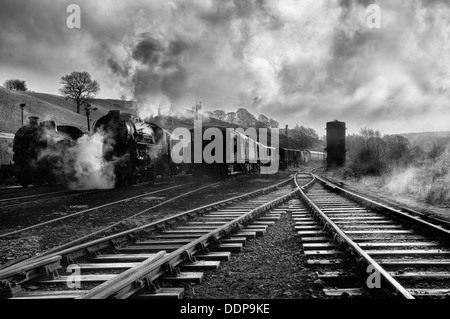 Die Churnet Valley Railway ist ein standard Gauge Museumsbahn im Osten von Stoke-on-Trent, Staffordshire. Die c Stockfoto