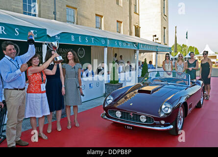 London, UK. 05. Sep, 2013. Salon Prive Concours d ' Elegance 2013 zeigen Best of 1959 Ferrari California Spider. LWB-Credit: Martyn Goddard/Alamy Live-Nachrichten Stockfoto