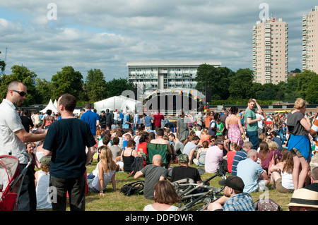 Hauptbühne, Lambeth Country Show 2013, Brockwell Park, London, UK Stockfoto