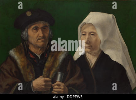 Ein älteres Ehepaar, um 1520. Künstler: Gossaert, Jan (ca. 1478-1532) Stockfoto