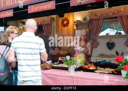 Deutsches Essen stall, Lambeth Country Show 2013, Brockwell Park, London, UK Stockfoto