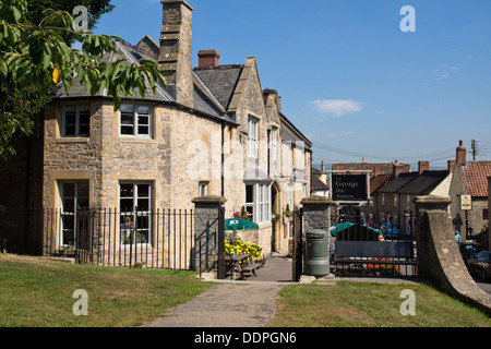 Wedmore einer Kleinstadt in Somerset England UK The George Inn Pub Stockfoto