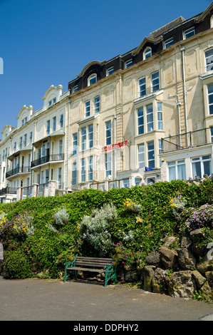 Hotels am Meer, Weston-Super-Mare, Somerset, England. Stockfoto