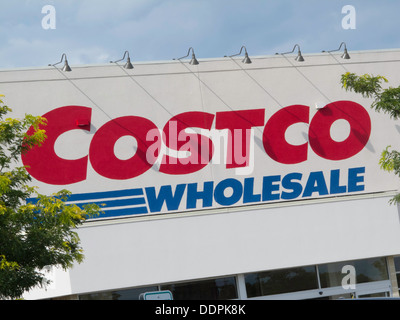 Costco Wholesale Lager Store USA Stockfoto