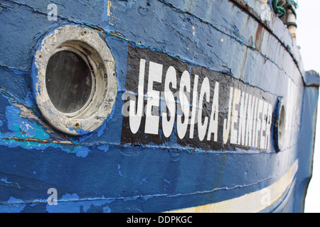 Detail eines Bootes in Killala, County Mayo, Irland Stockfoto