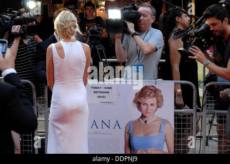 Leicester Square, London, UK. 05. Sep, 2013. "Diana" Welt-Premiere, Leicester Square, London, 5. September 2013. Naomi Watts (spielt Diana) Stockfoto