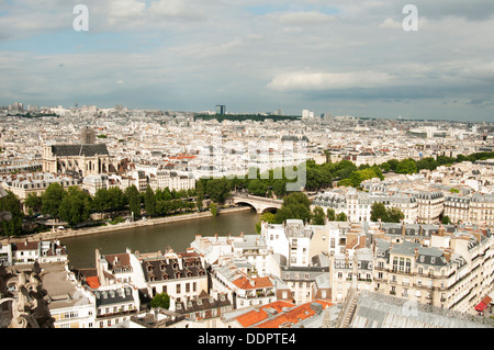 Schöne Aussicht von Paris Stockfoto