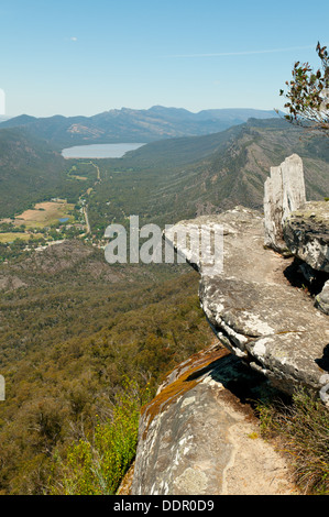 Blick vom Baroka Lookout, Grampians NP, Victoria, Australien Stockfoto