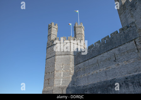 Blick auf die Burg von außen Stockfoto