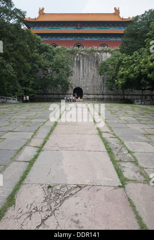 Ming-Gräber, Nanjing, China. Vorplatz der Seele-Turm. Stockfoto