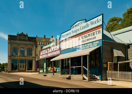 Main Street, Sovereign Hill, Ballarat, Victoria, Australien Stockfoto