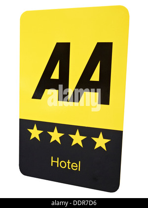 AA 4 Sterne Hotel Zeichen UK Stockfoto