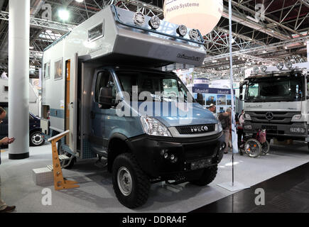 Düsseldorf, Deutschland. 05. Sep, 2013. Düsseldorf - 4 SEPTEMBER: Bimobil Offroad Camper auf dem Caravan Salon Ausstellung 2013 am 4. September 2013 in Düsseldorf, Deutschland. Bildnachweis: Philippos/Alamy Live-Nachrichten Stockfoto