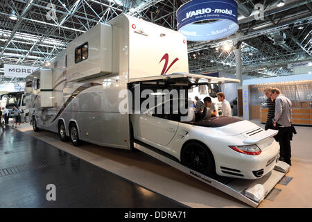 Caravan Salon Messe 2013 - Düsseldorf, Deutschland Stockfoto