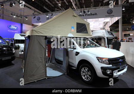 Caravan Salon Messe 2013 - Düsseldorf, Deutschland Stockfoto