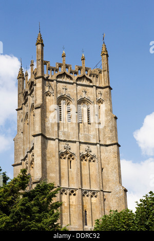 Turm der St. Jakobskirche, Chipping Campden, UK. Stockfoto