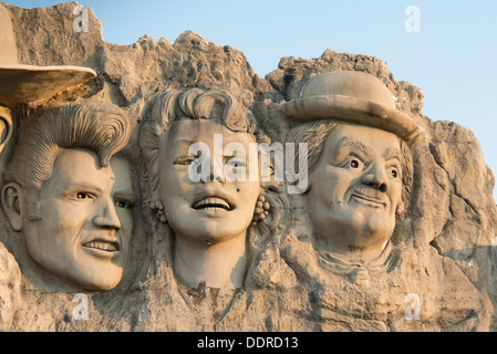 Hollywood Wachsfigurenkabinett, Marvel Höhle Taney County Park, Branson, Missouri, USA Stockfoto