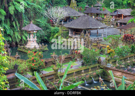 Indonesien, Bali, die heiligen Quellen von Pura Gunung Kawi Sebatu Tempel Stockfoto