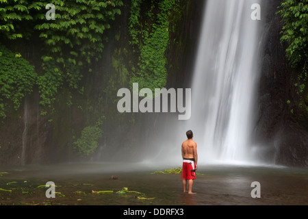 Indonesien, Bali, Mittelgebirge, Munduk, Wasserfall Stockfoto