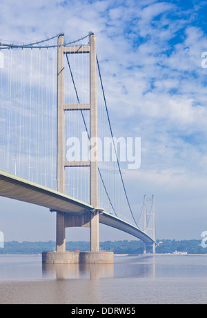 Humber Brücke über den River Humber Humberside Ost England UK GB EU-Europa Stockfoto