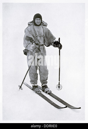 Kapitän Scott, britischer Polarforscher, in der Antarktis, 1911. Künstler: Herbert Ponting Stockfoto