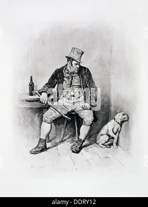 Bill Sikes und seinem Hund, c1894. Künstler: Frederick Barnard Stockfoto