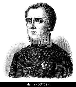 Bennigsen, Levin August von, 10.2.1745 - 3.12.1826, russischer General, Porträt, Holzgravur, 19. Jahrhundert, Stockfoto