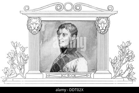 Bennigsen, Levin August von, 10.2.1745 - 3.12.1826, russischer General, Porträt, Holzgravur, 19. Jahrhundert, Stockfoto