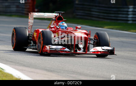 Monza, Italien. 06. September 2013. Motorsport: FIA Formula One World Championship 2013, Grand Prix von Italien, #3 Fernando Alonso (ESP, Scuderia Ferrari), Credit: Dpa picture-Alliance/Alamy Live News Stockfoto